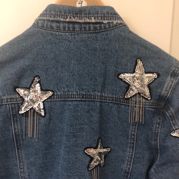Sunset and Spring women’s denim jacket embellished - Picture 10 of 12